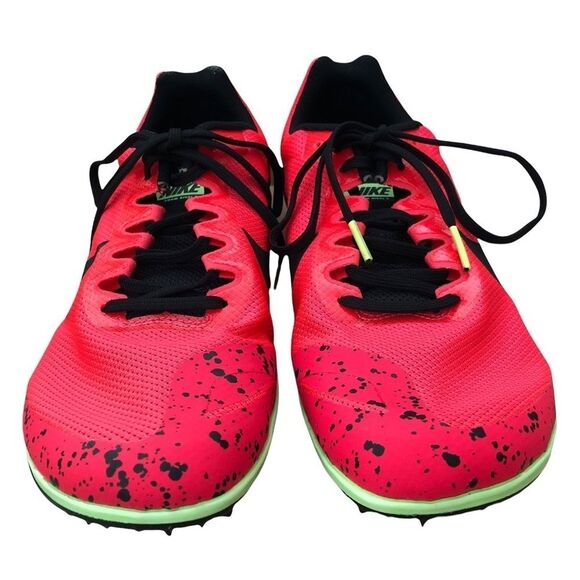 NIKE Zoom Rival Track Spikes Red Orbit Black Lime Blast Size 9 main image 6